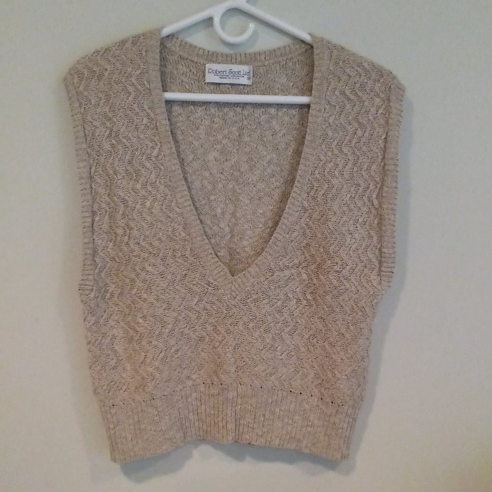 Robert Scott Ltd cable dressy vest